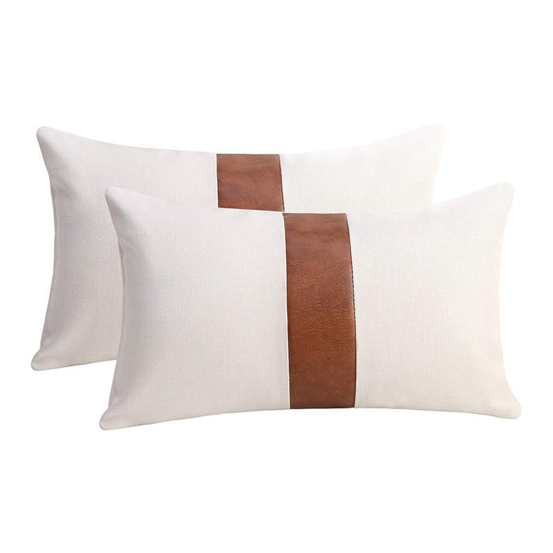 TAOSON Set of 2,100% Cotton Soild Canvas Home Decorative Throw Pillow Cover Cushion Covers Pillowcase, Home Decor for Sofa Couch Bed Chair Only Cover No Insert - 18" x 18" / 45x45cm Navy Blue