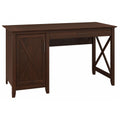 Bush Home Key West Computer Desk with Storage | Farmhouse PC Table for Home Office in Reclaimed Pine | 54W x 24D