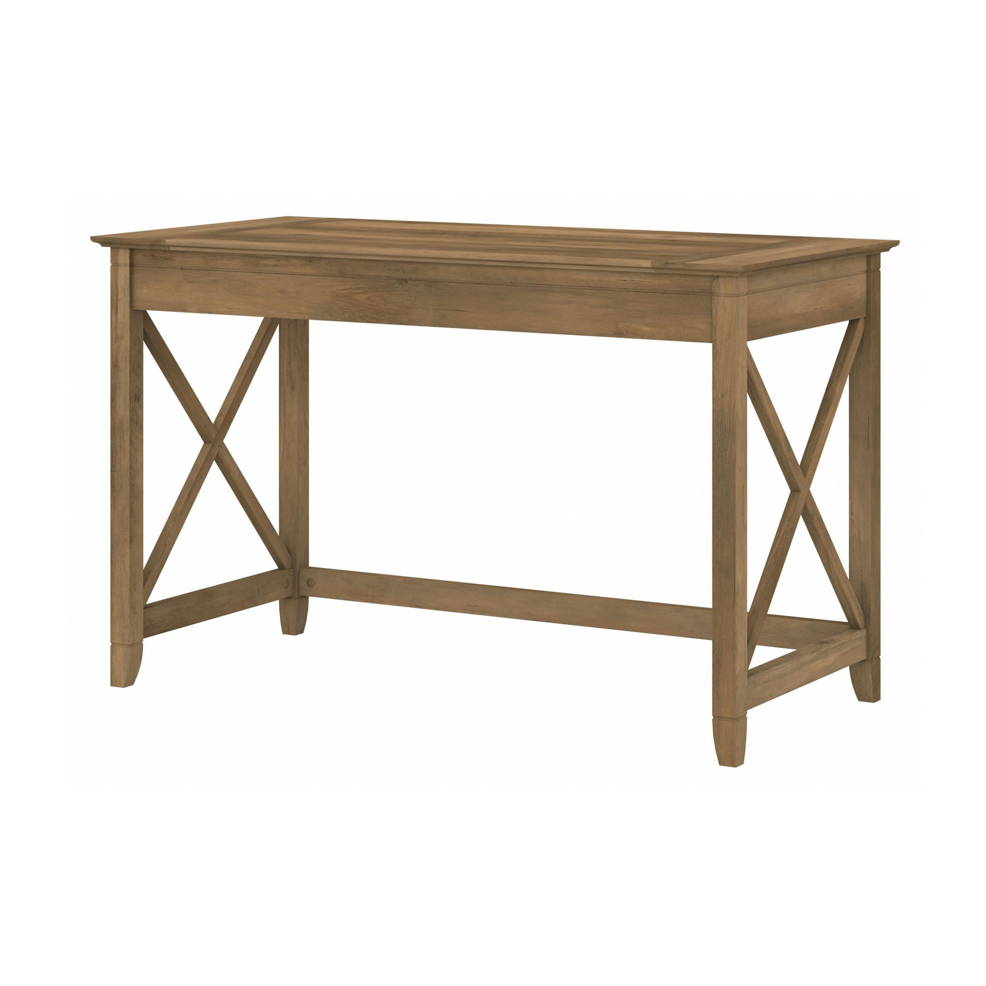 Bush Home Key West Computer Desk with Storage | Farmhouse PC Table for Home Office in Reclaimed Pine | 54W x 24D