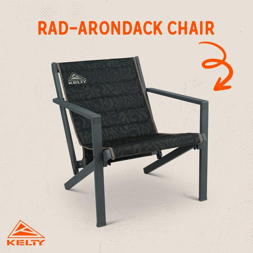 Kelty Rad-Arondack Camp Chair, 600D Polyester, Sturdy and Lightweight Aluminum Frame, 8 lbs Carry Weight, Built to Last