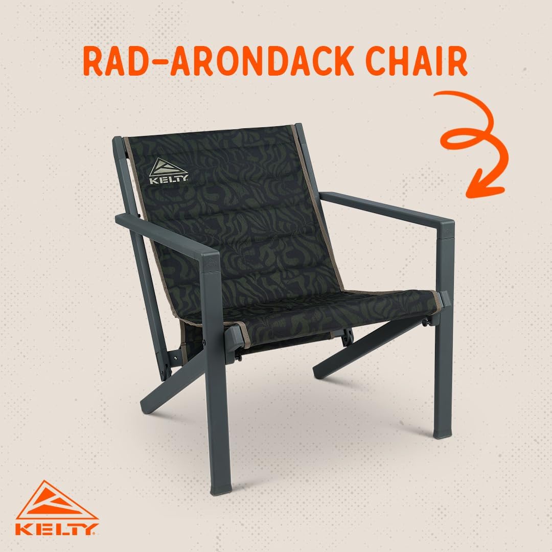 Kelty Rad-Arondack Camp Chair, 600D Polyester, Sturdy and Lightweight Aluminum Frame, 8 lbs Carry Weight, Built to Last