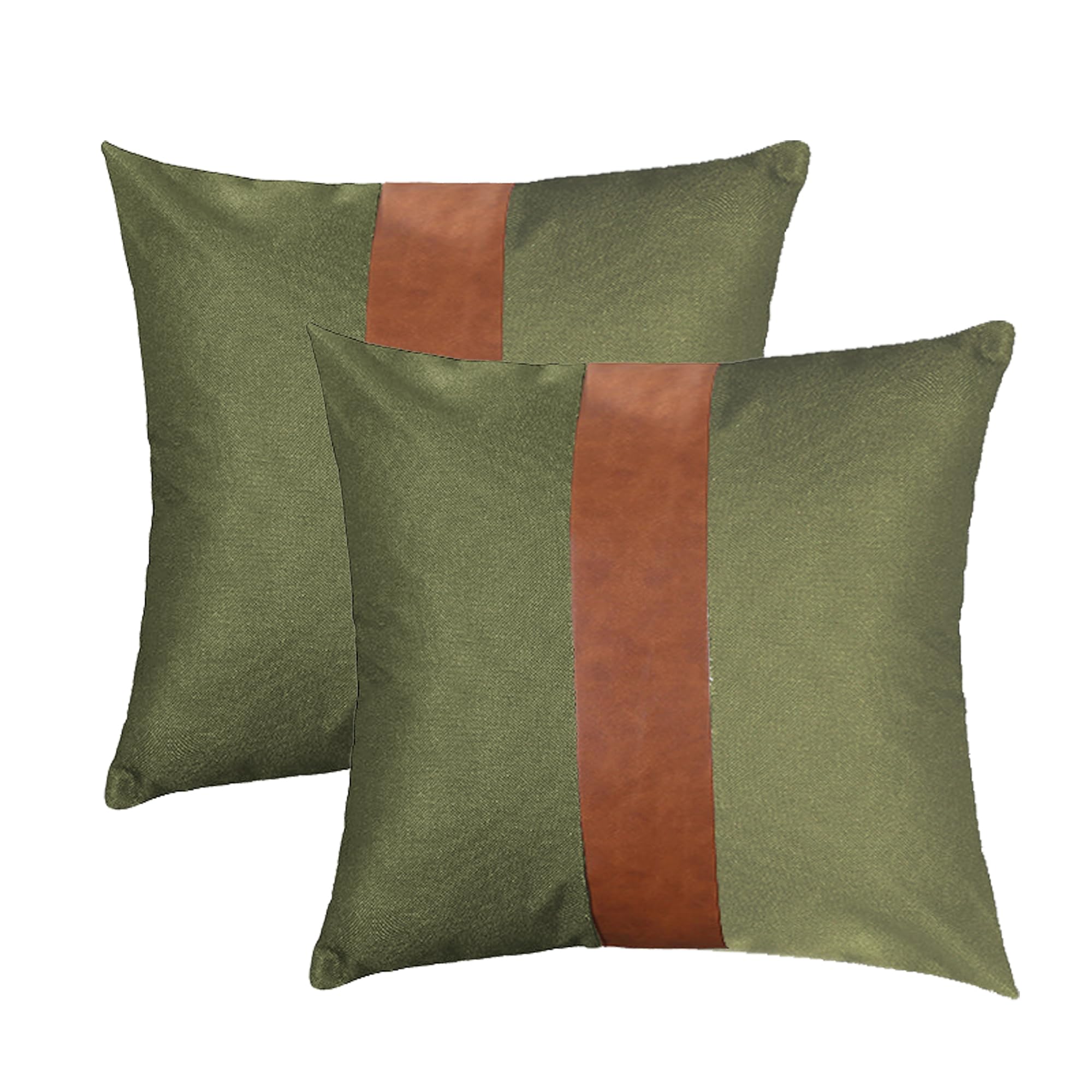 TAOSON Set of 2,100% Cotton Soild Canvas Home Decorative Throw Pillow Cover Cushion Covers Pillowcase, Home Decor for Sofa Couch Bed Chair Only Cover No Insert - 18" x 18" / 45x45cm Navy Blue