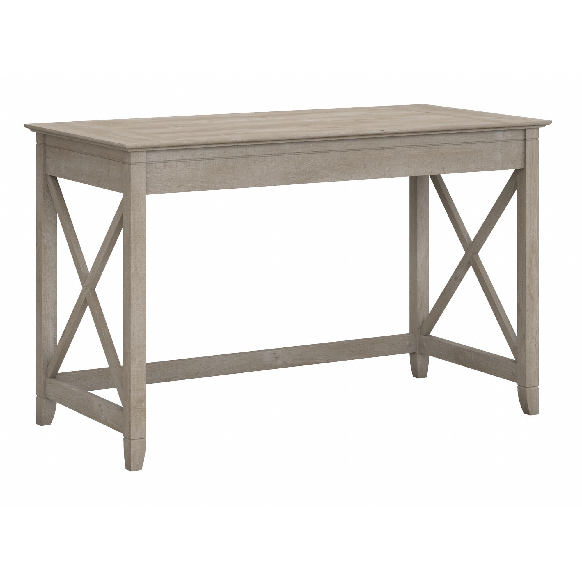 Bush Home Key West Computer Desk with Storage | Farmhouse PC Table for Home Office in Reclaimed Pine | 54W x 24D