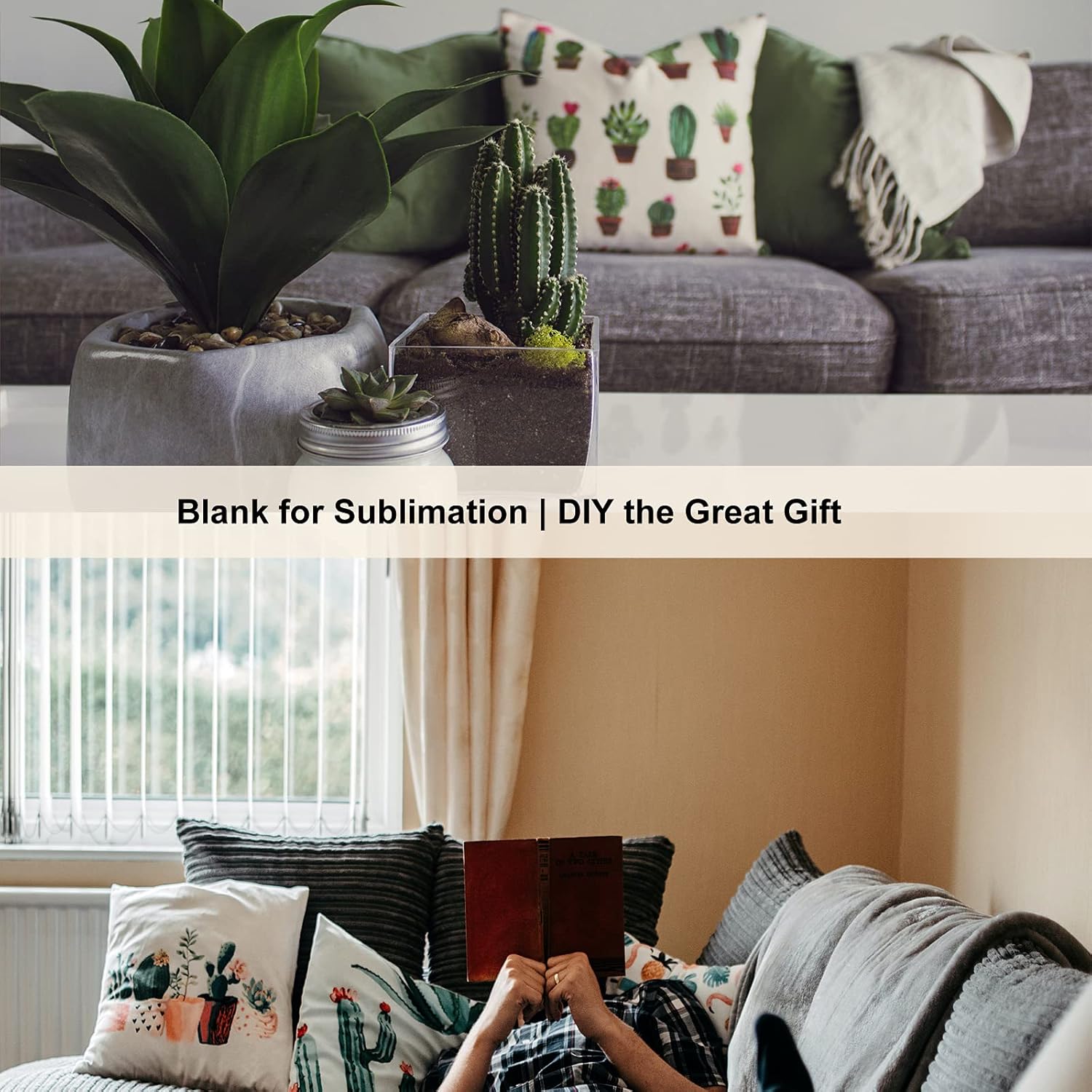 Throw Pillow Covers Bulk Linen Blank Couch Cushion Pillow Case for Vinyl Sublimation HTV Ironing Craft Embroider Decoration 18 x 18 Inch Beige Set of 8