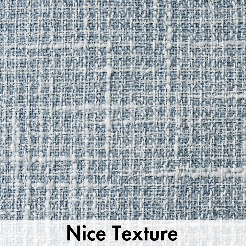 MIULEE Burlap Linen Spring Throw Pillow Covers 18x18 Inch Set of 2 Coastal Light Blue Farmhouse Decorative Pillows Modern Soft Accent Cushion Covers for Couch Sofa Bedroom Livingroom Home Decor